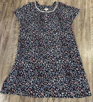 Aria Collection Women’s 2X Floral Cottagecore Nightgown Prairie Sleep Dress
